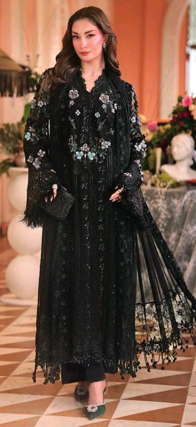 Surma — Black barat dress for a wedding guest