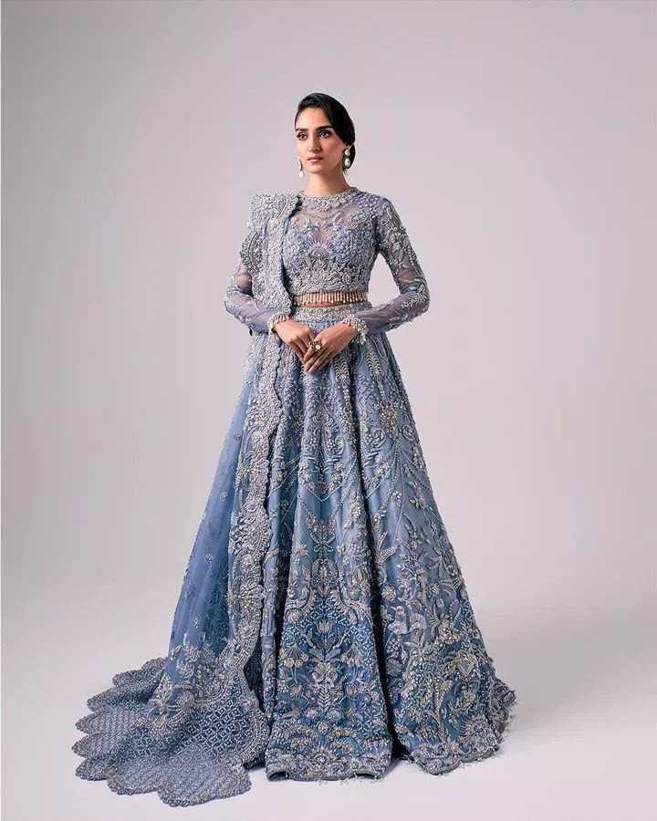 Ufaq — Powder blue walima outfit for a wedding guest