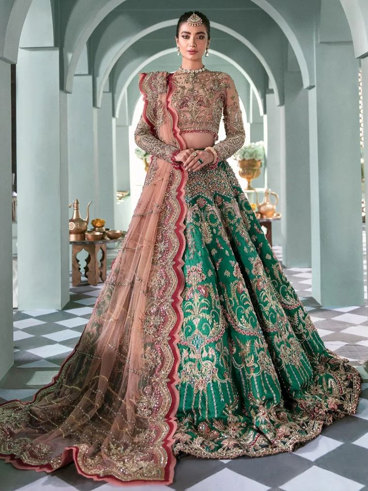 Gul-e-Sahar — Pink & emerald